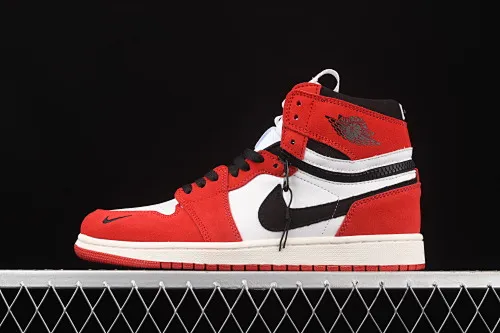 All categories Air Jordan Jordan series basketball shoes Air Jordan 1 High Z version Air Jordan 1 Switch AJ1 Joe 1 burgundy zipper high-top cultural basketball shoes CW6576-700